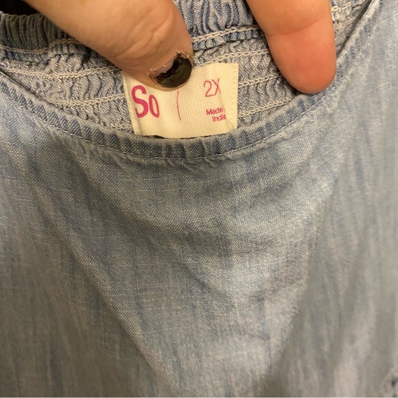 SO denim dress 2x - Picture 2 of 2